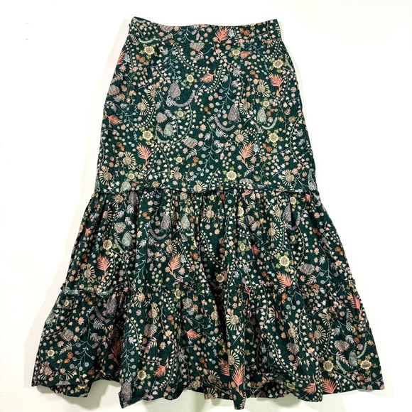 Antonio Melani X Liberty Art Fabric Midi Ruby Skirt Crochet Meadow - Picture 3 of 8